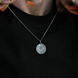 925 Ayar Gümüş Şaman Davulu Unısex Kolye