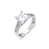 925 Ayar Gümüş Baget Taşlı Kadın Yüzüğü