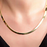 925 Ayar Gümüş Yılan Zincir Kolye