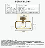 TT321-ESK-PLF TT Aydınlatma Nazar Modeli Eskitme Boyalı 3 Renk Modüllü Ledli Avize