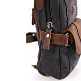 Ççs 51396 Kanvas Omuz Askılı Çapraz Çanta Siyah