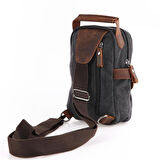 Ççs 51396 Kanvas Omuz Askılı Çapraz Çanta Siyah