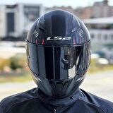 Ls2 Rapid 2 Clawn Full Face Motosiklet Kaskı Şeffaf + Siyah Vizörlü
