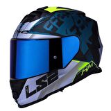 Ls2 Storm 2 Sprinter Full Face Motosiklet Kaskı Şeffaf + Gökkuşağı Vizörlü