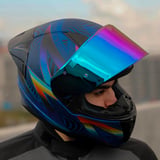 Ls2 Rapid 2 Optik Race Full Face Motosiklet Kaskı Yarış Spoiler +  Şeffaf + Gökkuşağı Vizörlü
