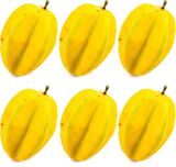 Yapay Meyve Carambole Star Fruit Yapay Yıldız Meyvesi Sarı 6 Lı Paket