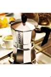 Aluminyum Moka Pot 6 Cups - Manuel Kahve Demleyici 6 Kupa