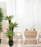 Yapay Ağaç Agave 3Katlı 85cm Silikon Malzeme Doğal Doku 