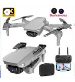 E88 Drone - 4K Çözünürlükte Çift Kameralı Katlanabilir RC Drone