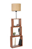 PUZZLE CEVİZ LAMBADER HASIR RATTAN ABAJURLU