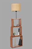 PUZZLE CEVİZ LAMBADER HASIR RATTAN ABAJURLU
