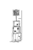 PUZZLE CEVİZ LAMBADER HASIR RATTAN ABAJURLU
