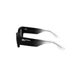Karl Lagerfeld KL 6168S 001 52 Unisex Kare Siyah Kemik Güneş Gözlüğü