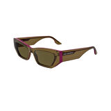 Karl Lagerfeld KL 6160S 210 54 Unisex Dikdörtgen Şeffaf Kahverengi Kemik Güneş Gözlüğü