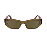 Karl Lagerfeld KL 6160S 210 54 Unisex Dikdörtgen Şeffaf Kahverengi Kemik Güneş Gözlüğü