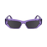 Karl Lagerfeld KL 6160S 516 54 Unisex Dikdörtgen Şeffaf Mor Kemik Güneş Gözlüğü