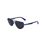 Calvin Klein Jeans CKJ 23220S 400 58 Unisex Aviator Mavi Metal Güneş Gözlüğü