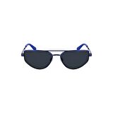 Calvin Klein Jeans CKJ 23220S 400 58 Unisex Aviator Mavi Metal Güneş Gözlüğü