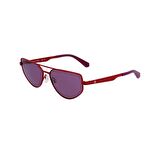 Calvin Klein Jeans CKJ 23220S 600 58 Unisex Kırmızı Metal Güneş Gözlüğü