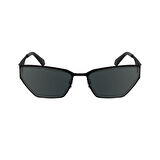 Calvin Klein Jeans CKJ 24207S 001 58 Unisex Geometrik Siyah Metal Güneş Gözlüğü