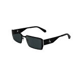 Calvin Klein Jeans CKJ 24206S 001 56 Unisex Dikdörtgen Siyah Metal Güneş Gözlüğü