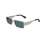 Calvin Klein Jeans CKJ 24206S 044 56 Unisex Dikdörtgen Gri Metal Güneş Gözlüğü