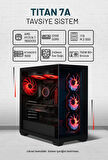 Titan 7A AMD Ryzen 7 7800X3D 32GB RAM 1TB SSD RTX5070Ti 240mm Sıvı Soğutma FreeDOS Tavsiye Sistem