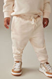 Next Baby % 100 Pamuklu Ekru Uzun Kollu Jogger Alt Üst Takım