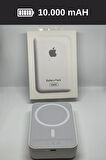 Iphone 10000 Mah Magsafe Battery Pack Powerbank Kablosuz Şarj Ios 8/x/11/12/13/14/15 Uyumlu