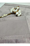 50x90cm SARRA ETAMİN DİKİŞLİ HAVLU - MÜRDÜM