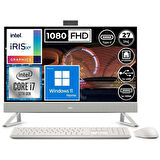 Dell Aıo Inspiron 5410 Intel Core I7-1255U 16GB 512GB SSD Intel Iris Xe Graphics 23.8'' Fhd Touch Windows 11 Home All In One Bilgisayar