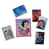 Disney Princess Çıkartma Kartları 20 Paket Set (80 Sticker+20 Kart) 