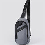 Ççs 31410 Tek Omuz Askılı Sırt ve Göğüs Çantası Gri
