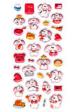 Sticker Kabartmalı Stiker Defter Planlayıcı Etiket (Lde045)-19x9cm - Tavşan Kek Pasta