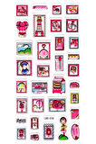 Sticker Kabartmalı Stiker Defter Planlayıcı Etiket (Lde018)-19x9cm - Mektup Pulu Kartpostal