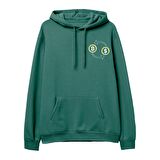 Exchange  Baskılı Yeşil Hoodie