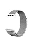Apple Watch Ultra 49mm Uyumlu KRD-01 Metal Kasa Tel Örgü Mıknatıslı Kordon