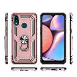 Gpack Samsung Galaxy A10s Kılıf Vega Standlı Yüzüklü Mıknatıslı