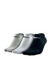 Nike SX4705-901 U Nk Perf Ltwt Ns 3Pr Nfs Unisex Spor Çorap