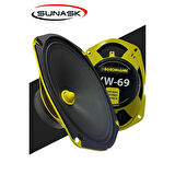 BOSCHMANN XW-69-900WMAX-150W RMS-6''X9''-OVAL MİDRANGE HOPARLÖR-2 ADETTİR