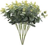 3 Demet Yapay Çiçek Okaliptus Aradal YeşilBitki Arajman Çiçeği Eucalyptus