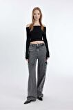 DeFacto Coool Slim Fit Dar Kesim Açık Omuz Basic Düz Triko Kazak B6537AX24WNBK56