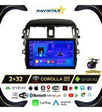 TOYOTA COROLLA (2007-2011)-9''ANDROİD GERÇEK 2+32 GB / 4 ÇEKİRDEK 1.6Ghz / WIFI 5.0Ghz / BT 5.4-KABLOSUZ CARPLAY-AHD HD GERİ GÖRÜŞ KAMERA HEDİYE