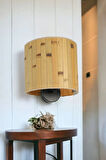 BAMBU 02 ABAJURLU OVAL APLİK
