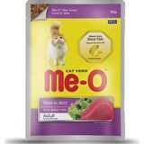 Me-O Jöle İçinde Parça Tavuklu-Ton Balıklı Kedi Konserve Mama 80 gr