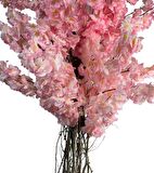 Yapay Ağaç Pembe Sakura Bahardalı Ağacı Siyah Uzun Kumsal Vazoda 200cm