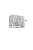 HASIR RATTAN ABAJURLU DİKDÖRTGEN APLİK