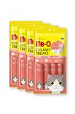 Creamy Treats Somonlu Kedi Kreması Ödülü 60gr X 4 Paket Eksprespet