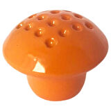 Turuncu Noktalı Mantar Düğme Kulp Çocuk Bebek Mobilya Çekmece Dolap Kapak Kulbu Metal Kulp Aksesuarları Vidalı