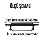 Erciyes kulp Siyah 96 mm Kulp Mobilya Mutfak Dolabı Çekmece Dolap Kapak Kulpu Kulbu Metal Kulpları